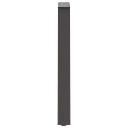 A single anthracite steel V-shaped table leg shown from the side