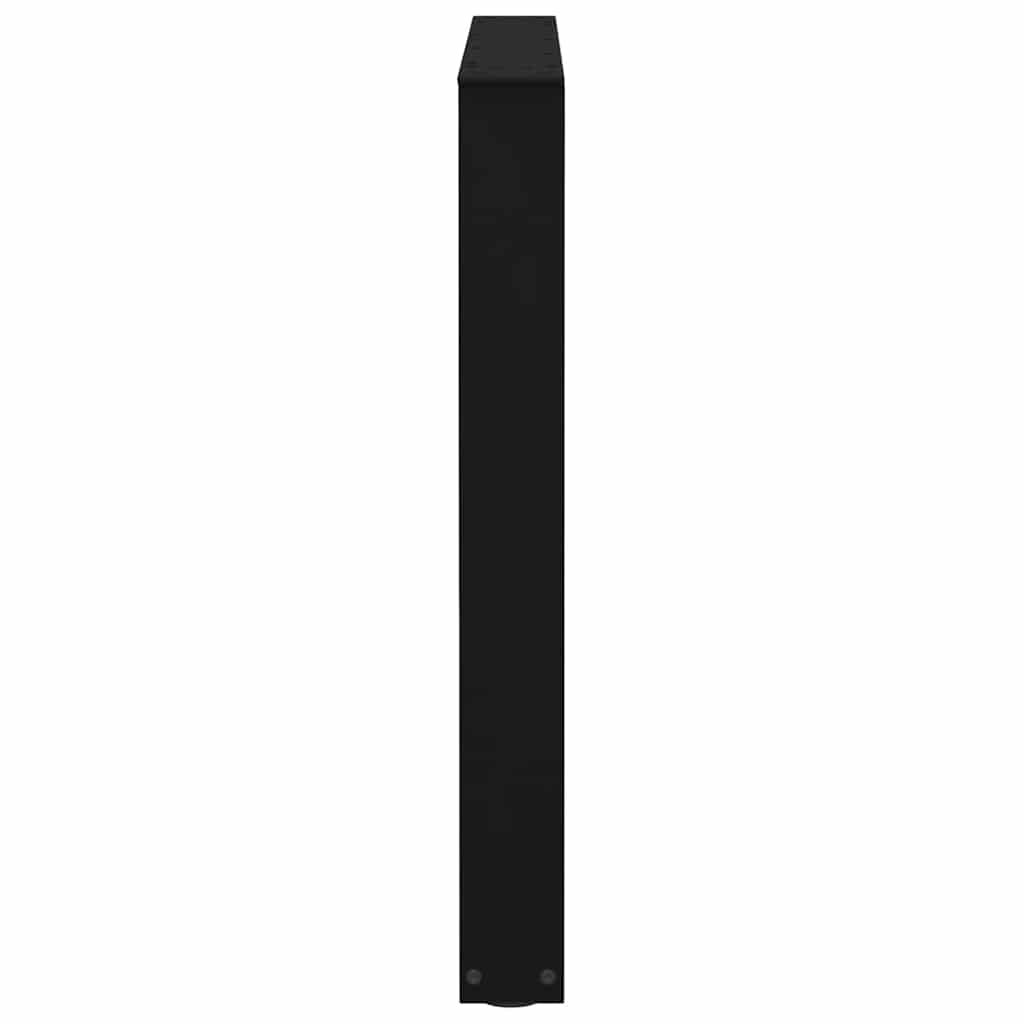 A single black V-shape table leg shown from the top