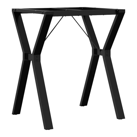 The table legs standing on a white background showing the Y-shaped frame design