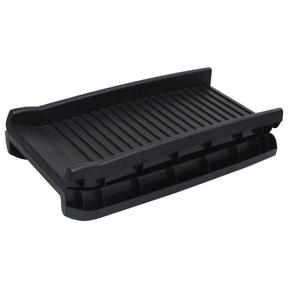 The pet ramp in a fully folded position for compact storage