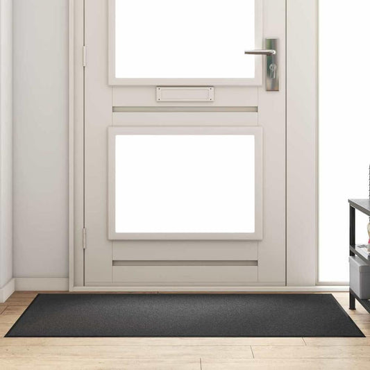 Doormat and Black 90 x 150 cm 100% Polyamide Width 90 cm Anthracite