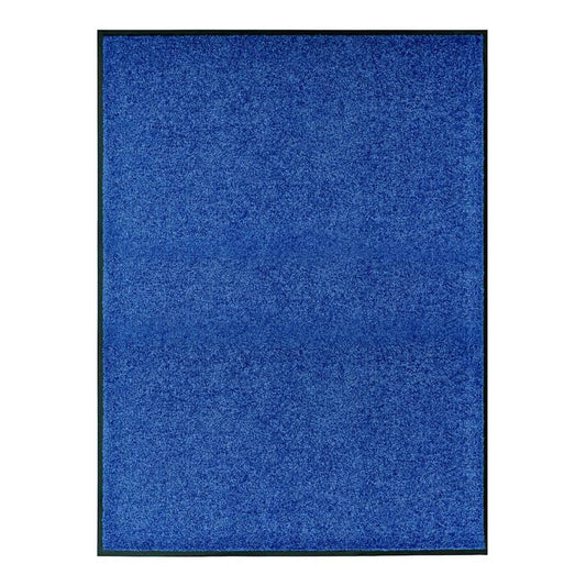 Doormat Washable 90x120 cm Width 90 cm Length 120 cm Blue