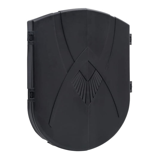 Electric Dartboard with Darts Black Polypropylene closed and folded