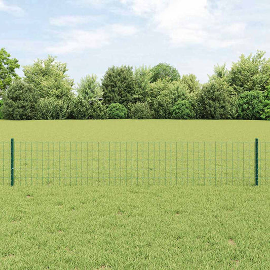 Euro Fence with Post 10 x 0.6 m PVC-Coated Steel Mesh Green 10 x 0.4 m fence (5 x 7.5 cm mesh)–10 x 1 m fence (5 x 10 cm mesh) 10 x 0.4 m fence (5 x 7.5 cm mesh)