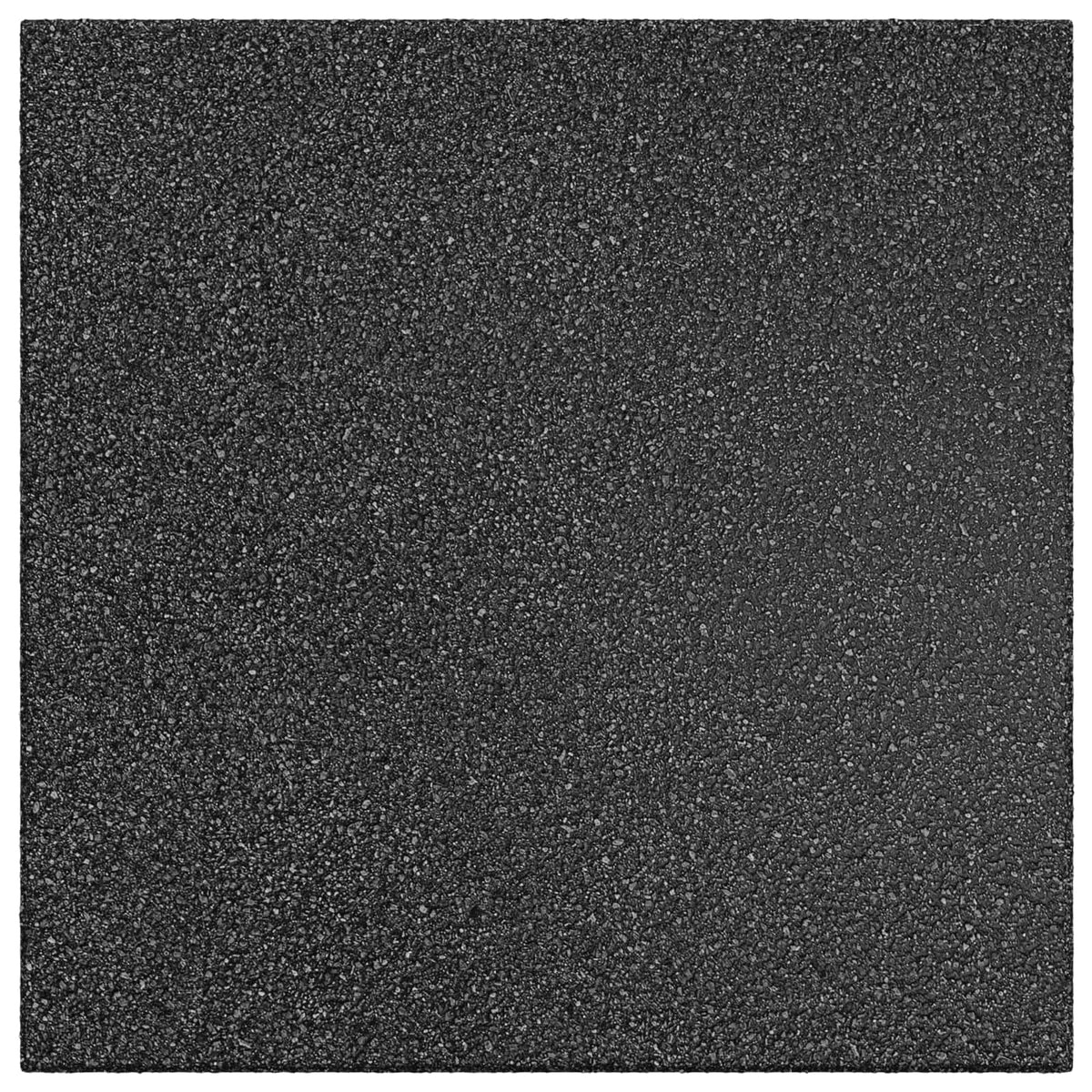 close up of the textured surface of a black rubber fall protection tile