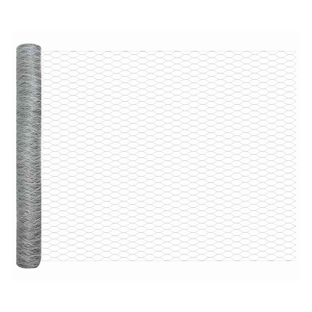 A roll of hexagonal wire mesh for fencing, showing the pattern