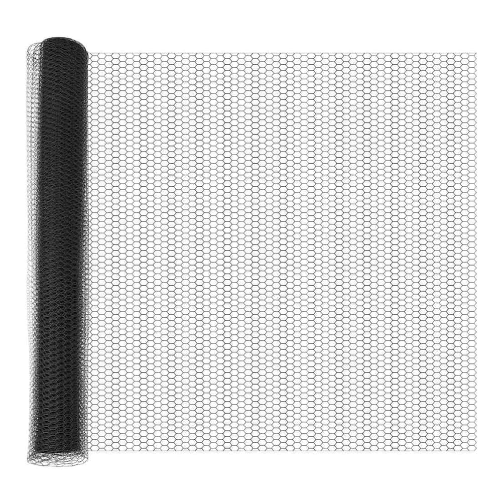 The hexagon fence panel partially unrolled to display the full mesh texture