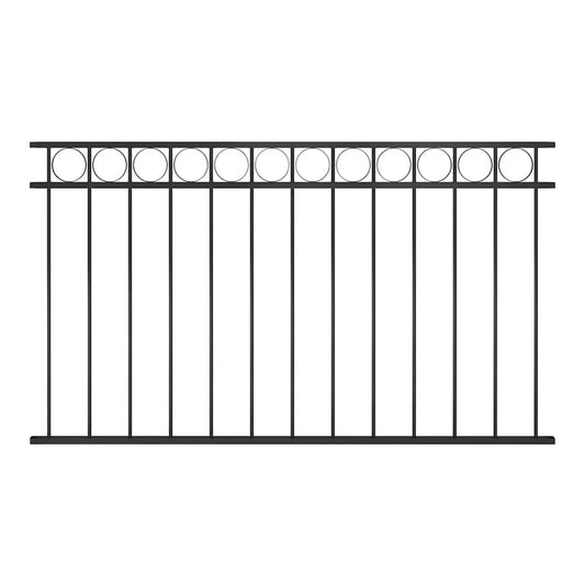 Fence Panel "Assen" Steel Black 163 x 80 cm