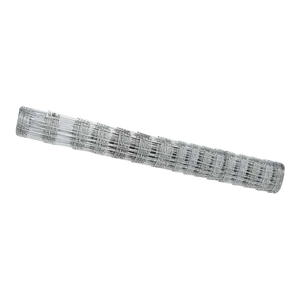 The wire fence roll shows a silver metal mesh unrolled to reveal a grid pattern