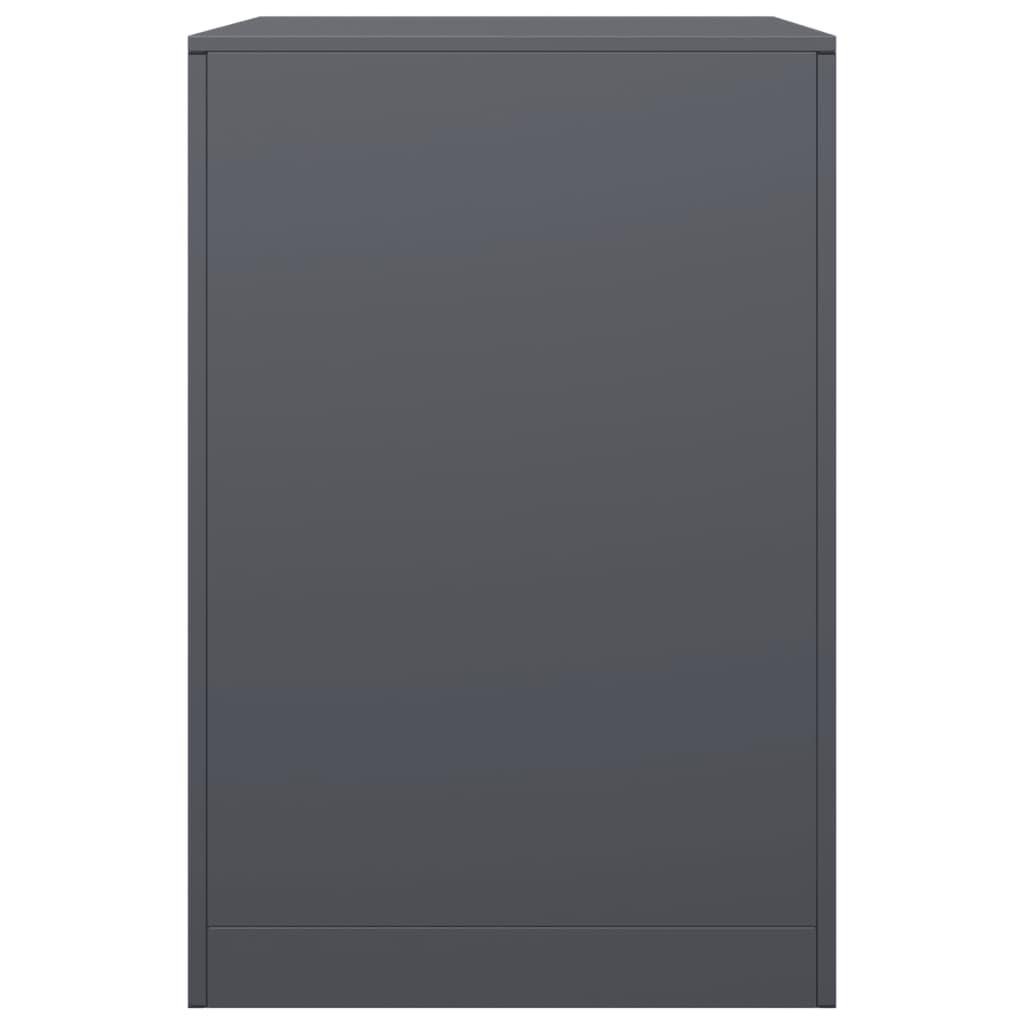 The back of the anthracite firewood rack, a plain steel rectangular shape