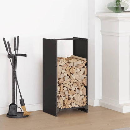 Firewood Rack Black Cold-rolled Steel