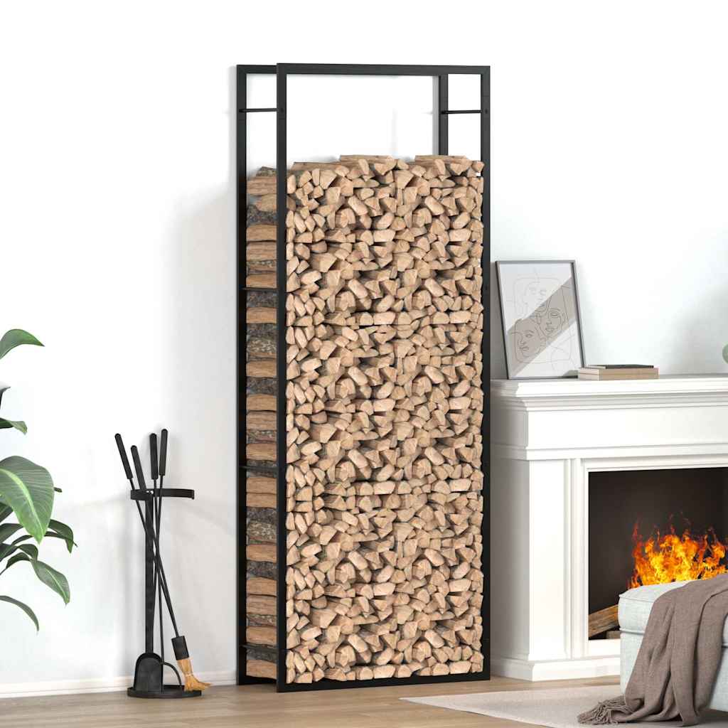 Firewood Rack Matt Steel 80 cm 222 cm