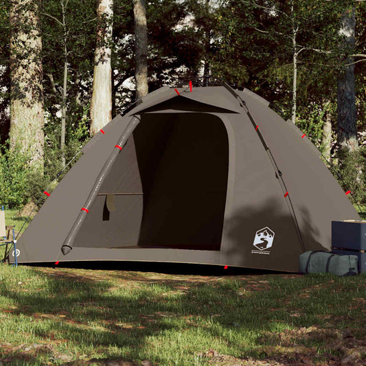 Fishing Tent 4-Person Quick Release in Brown