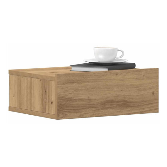 Floating Nightstands 40x30x15 cm Engineered Wood 2 Artisan oak