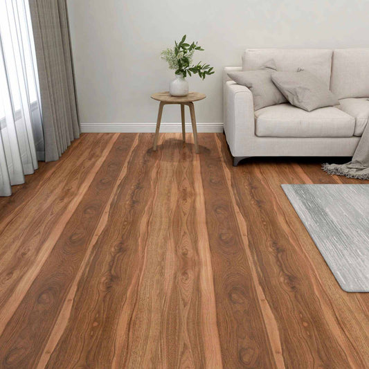 Flooring Planks 5.11 m² 55 pcs PVC in Dark Wood