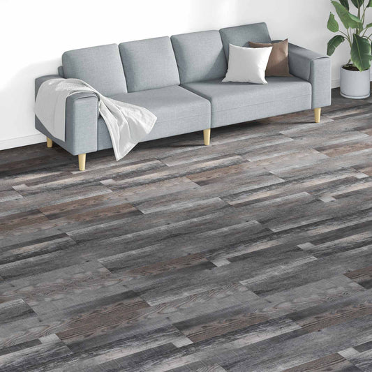 Flooring Planks 5.26 m² 18 pcs PVC in Industrial Wood
