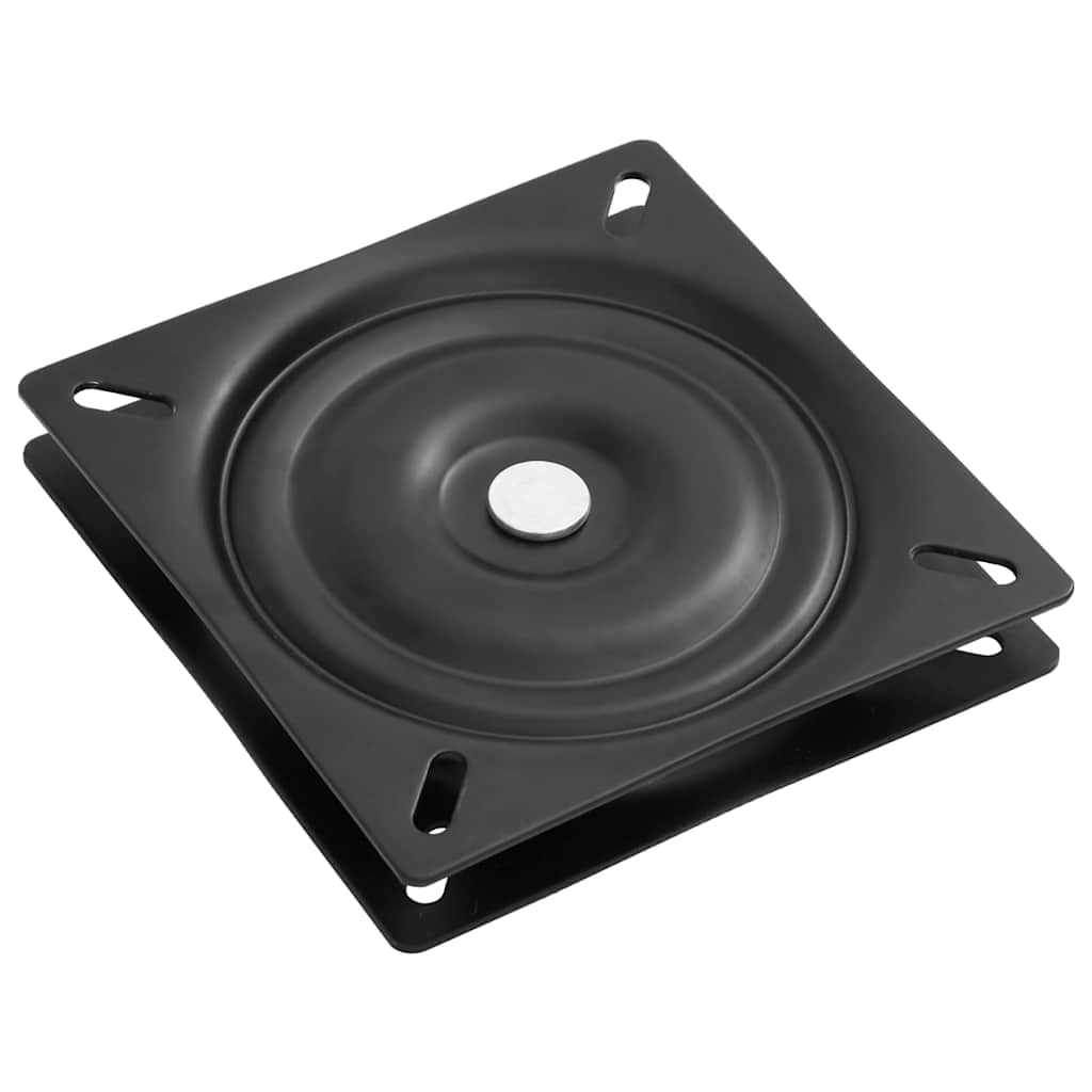 The black metal square mounting base for the boat seat