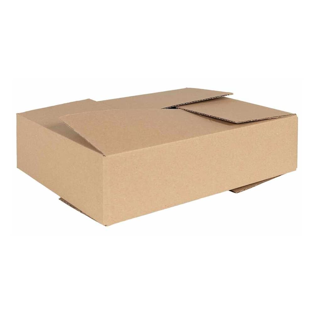 vidaXL Folding Box 50 pcs Natural Cardboard