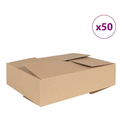 The cardboard folding box with its lid open, showing the inside