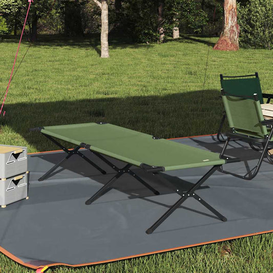 Folding Camping Bed Oxford Fabric in Amy Yellow
