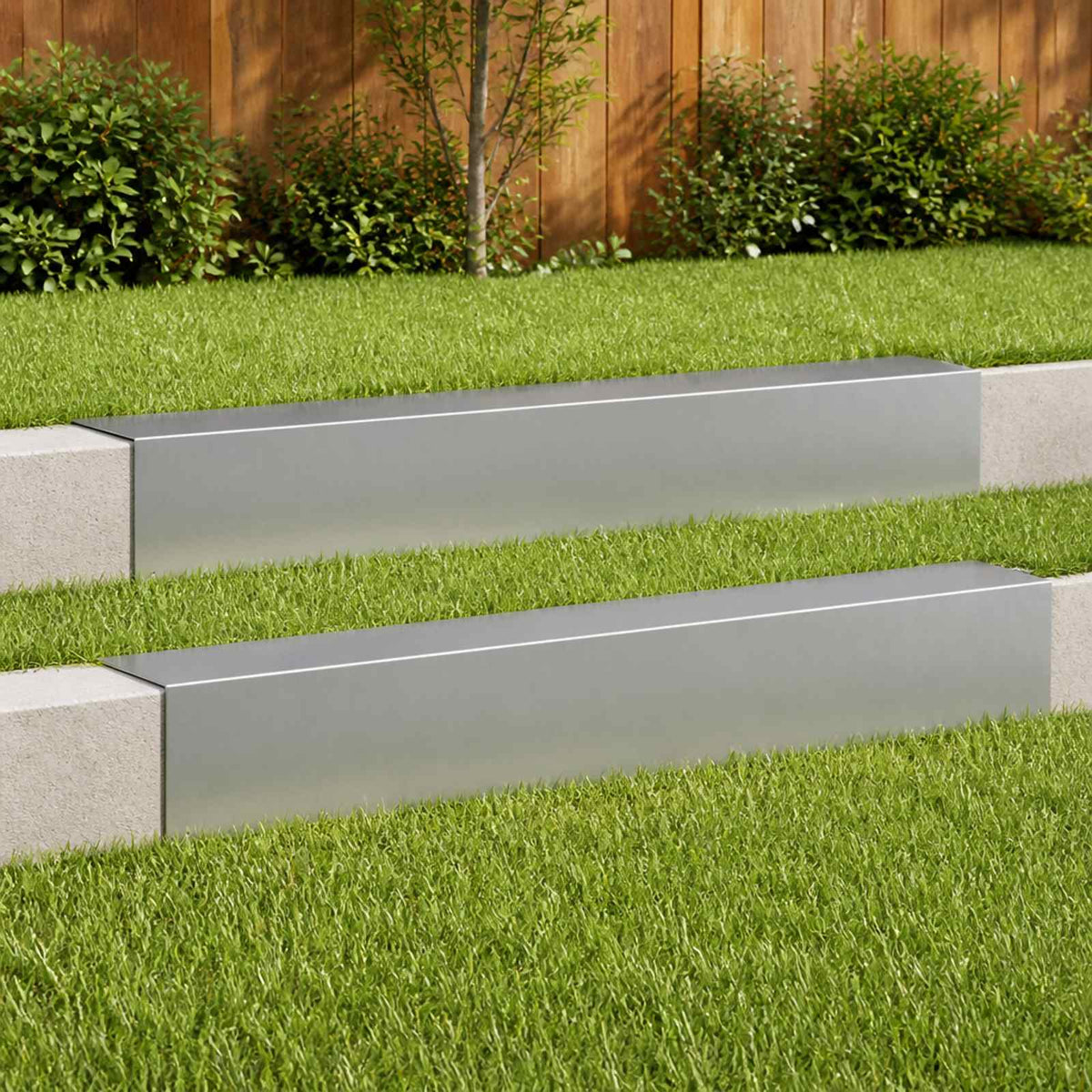 Garden Cover Profile 2 pcs Galvanised Steel
