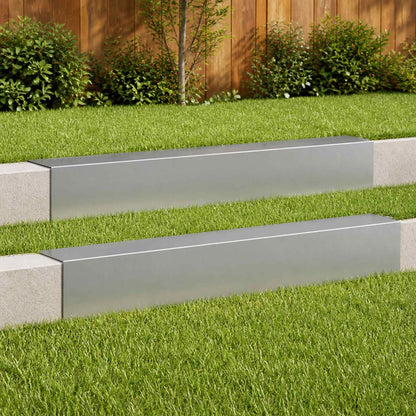 Garden Cover Profile 2 pcs Galvanised Steel