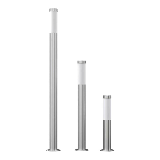 Garden Lamp Set 3-piece Waterproof Stainless Steel showing three lamps of different heights