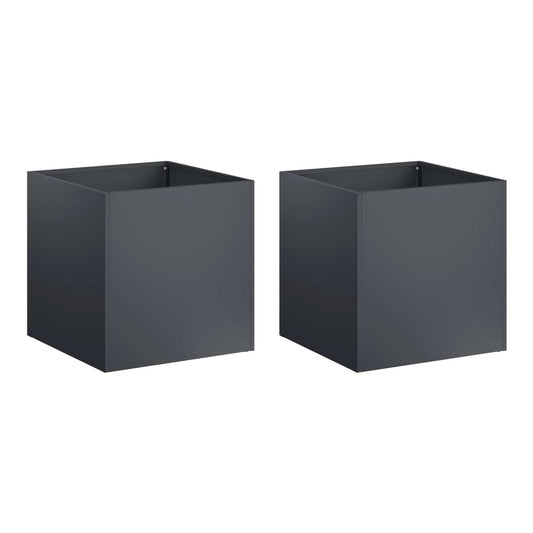 Garden Planter 2 pcs Anthracite