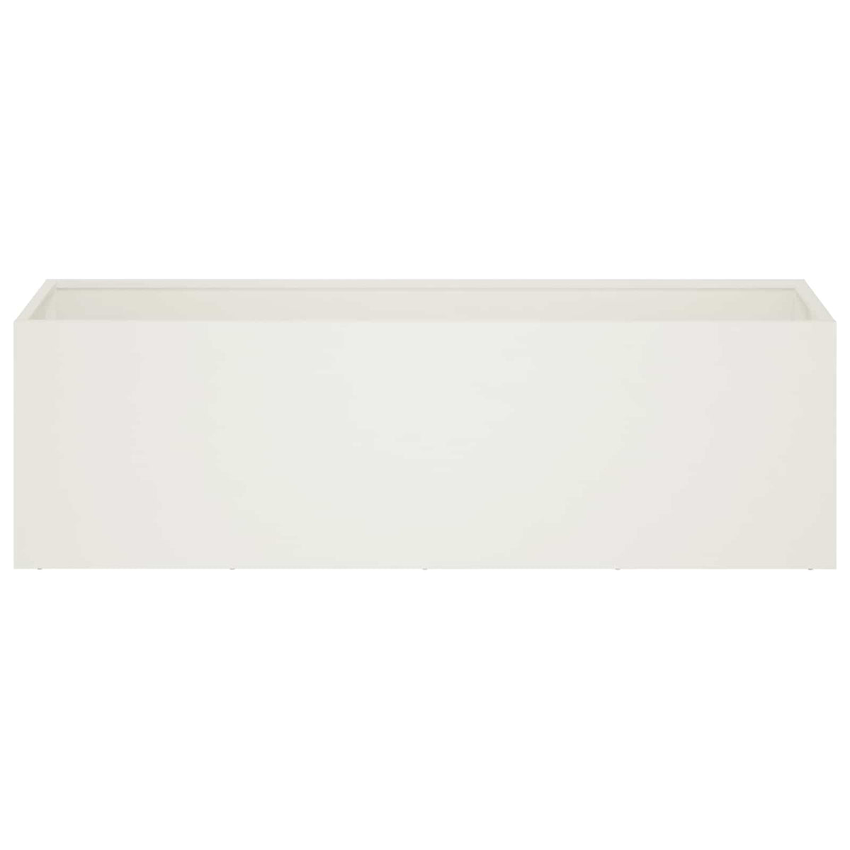 white cold-rolled steel garden planter