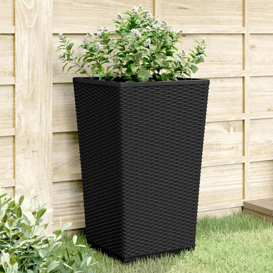 Garden Planters 32,5x32,5x57 cm PP Black