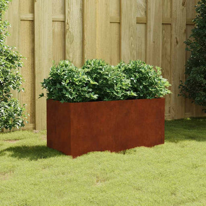 Garden Raised Bed Corten Steel Height 40 cm 40 cm 80 cm