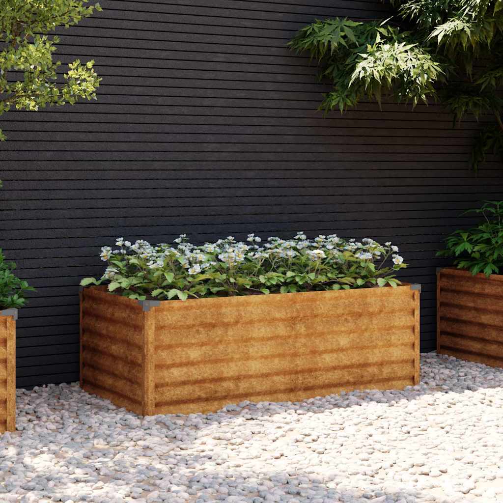 Garden Raised Bed Corten Steel Weathering steel Depth 50 cm 100 cm 36 cm