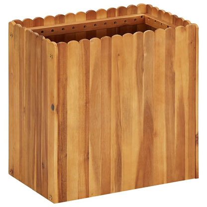 Garden Raised Bed Solid Acacia Wood 50 cm 50 cm 30 cm
