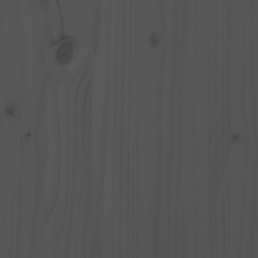 Close up of the grey solid wood pine grain on the garden sofa