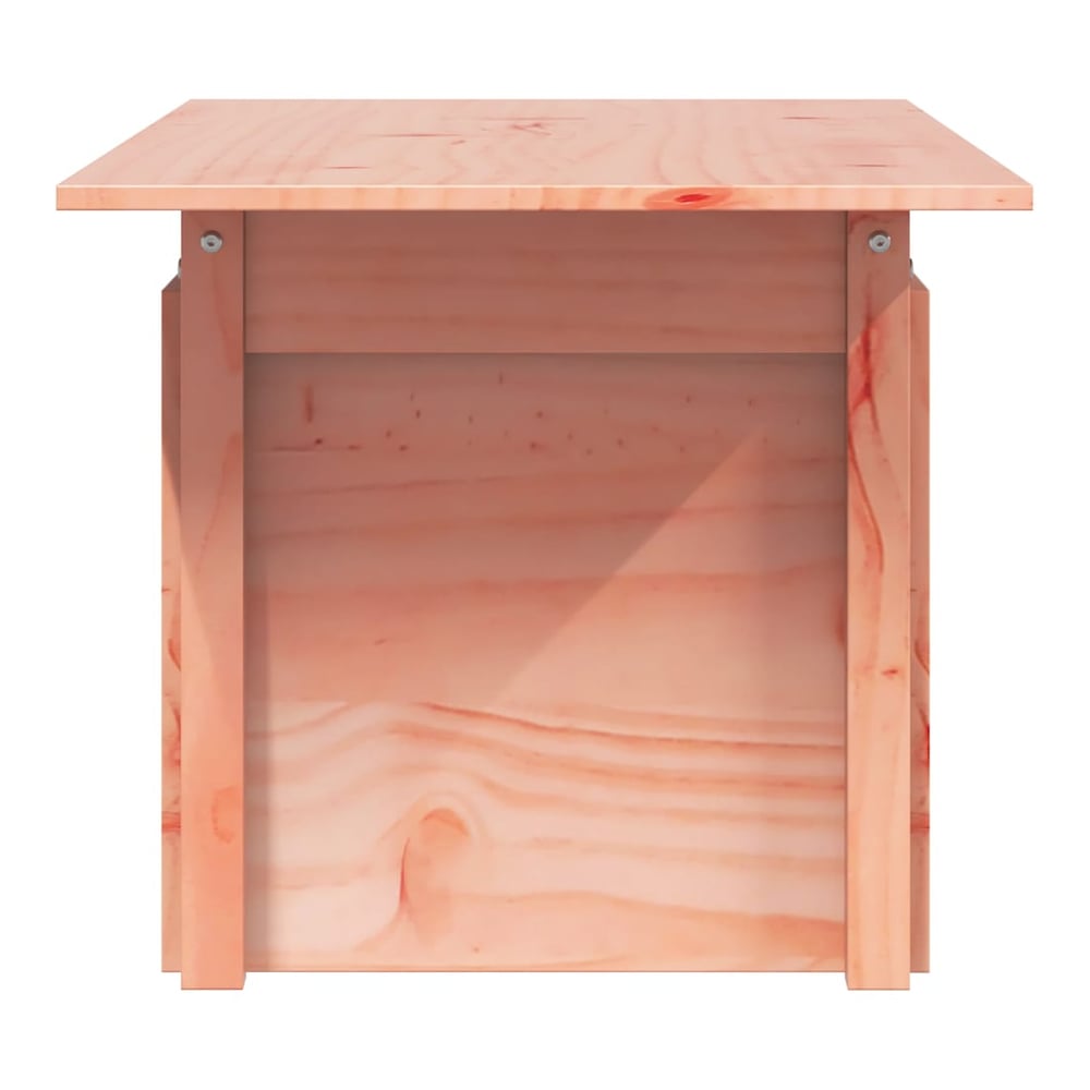 Rear view of the solid wood Douglas garden table showing construction