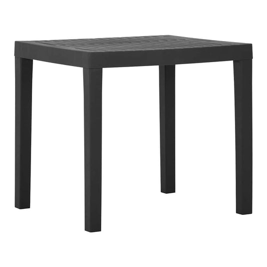 Garden Table 79x65x72 cm Plastic Grey