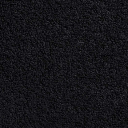 Close up of the texture of a black guest towel