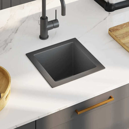 Handmade Kitchen Sink Stainless Steel Black 30 cm 30 cm