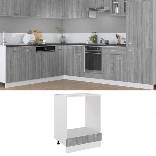 Hanging Cabinet 2 pcs 40 x 31 x 40 cm Grey sonoma 1x hanging glass cabinet (2 doors) 80 cm wide 60 cm high–2x hanging glass cabinet (2 doors) 60 cm wide 40 cm high 1x oven cabinet 60 cm