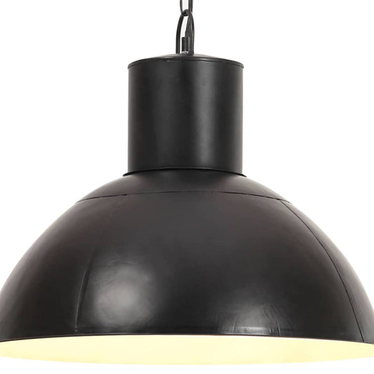 Hanging Lamp 25 W Round 48 cm E27 Black