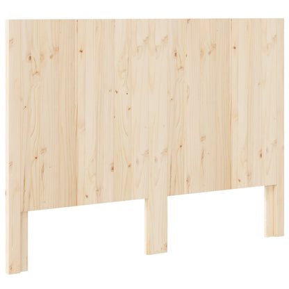 The back of the solid wood pine headboard with its support legs