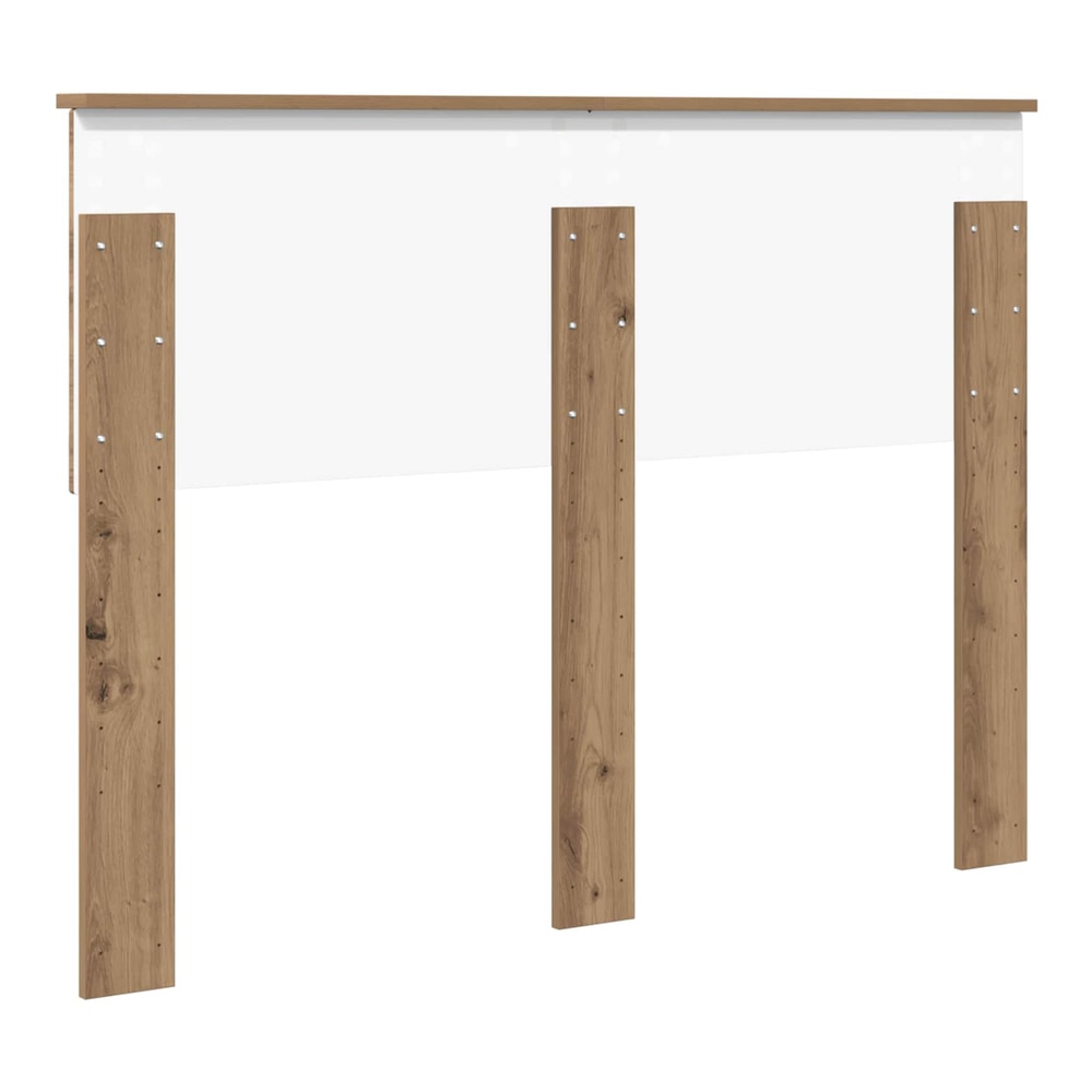 Rear view of the vidaXL Headboard Artisan Oak Engineered wood showing fixings