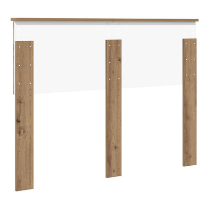 Rear view of the vidaXL Headboard Artisan Oak Engineered wood showing fixings