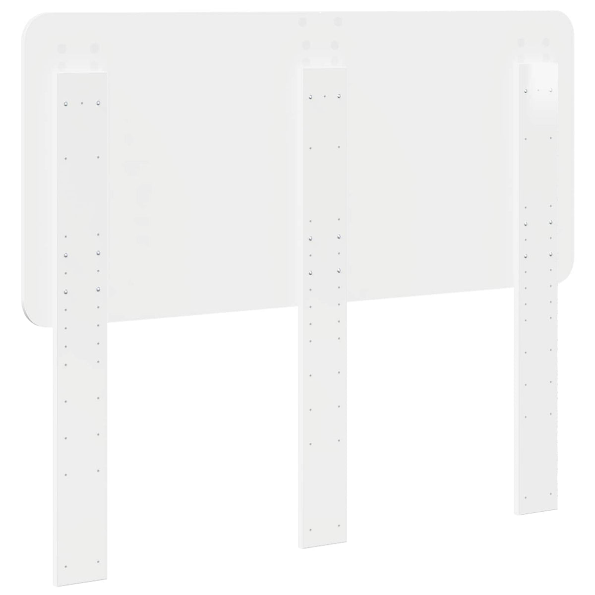 the back of the white headboard, showing the mounting brackets