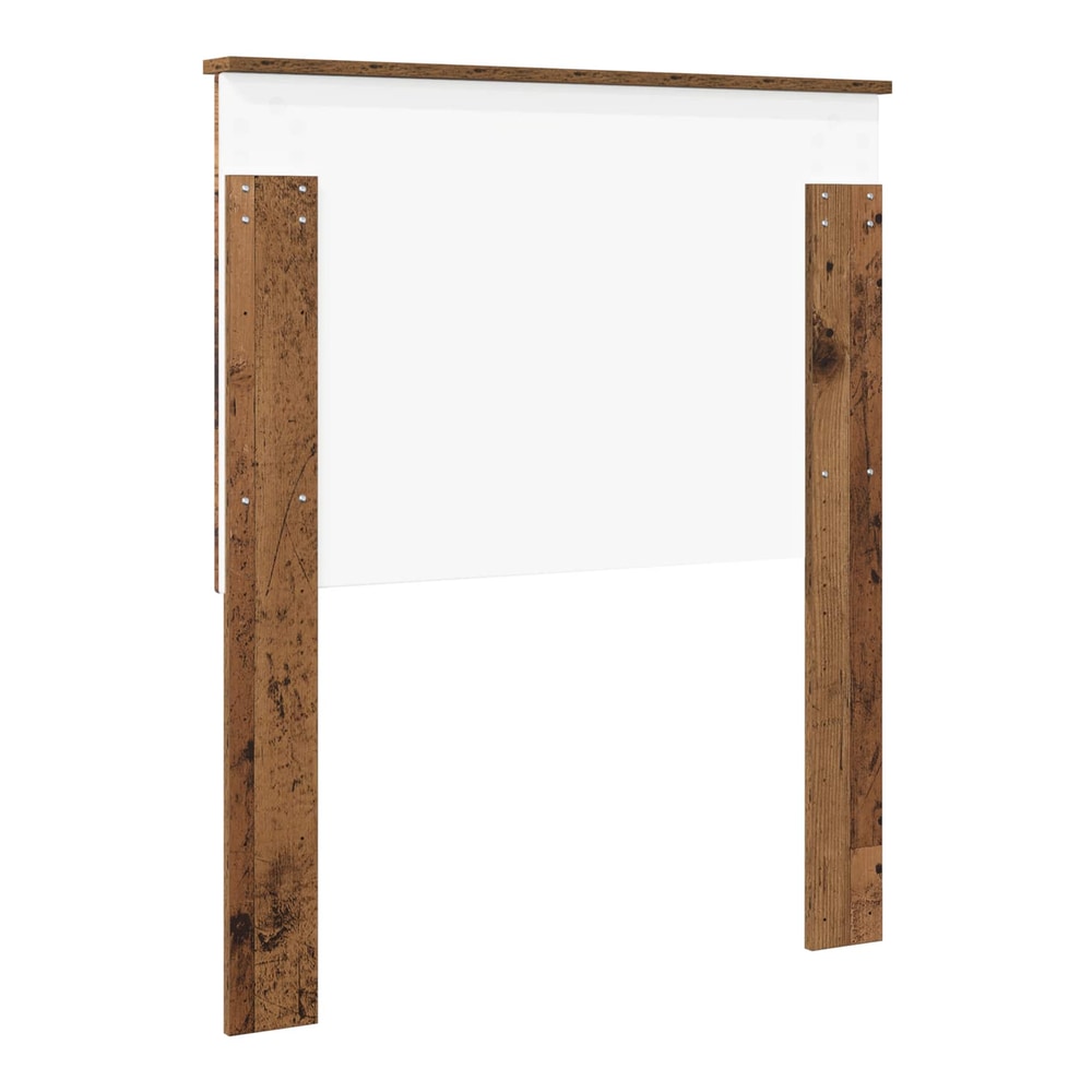 Back of the vidaXL Headboard Old Wood Engineered wood showing mounting points