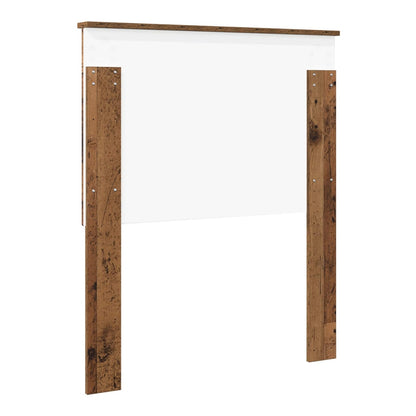 Back of the vidaXL Headboard Old Wood Engineered wood showing mounting points