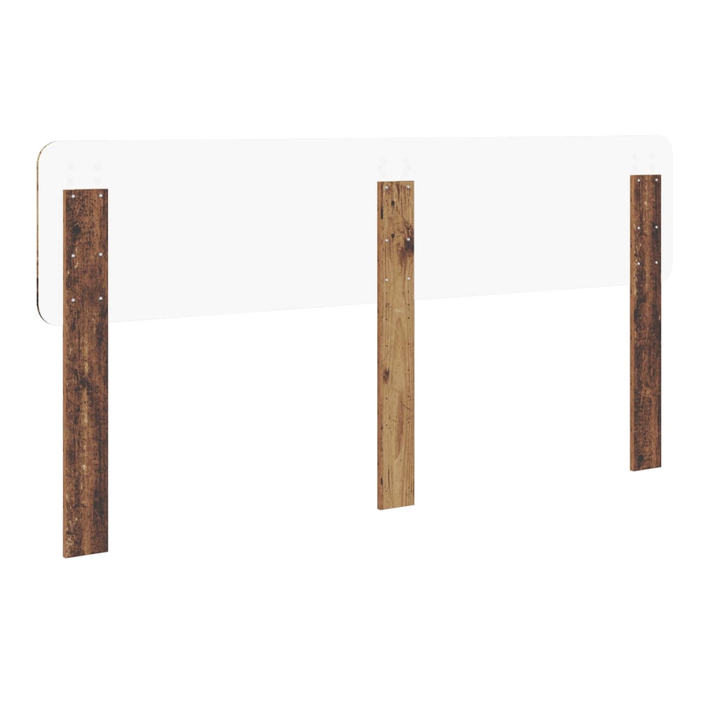 The back of the old wood effect headboard showing fixing points