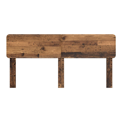 The old wood effect headboard shown from the front with its legs