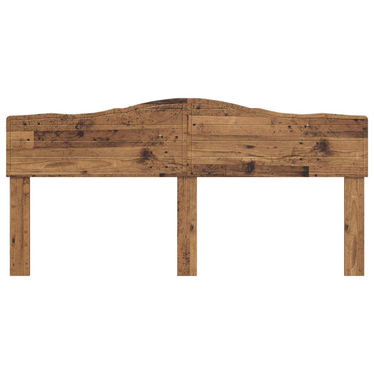 Engineered wood headboard with an old wood effect finish