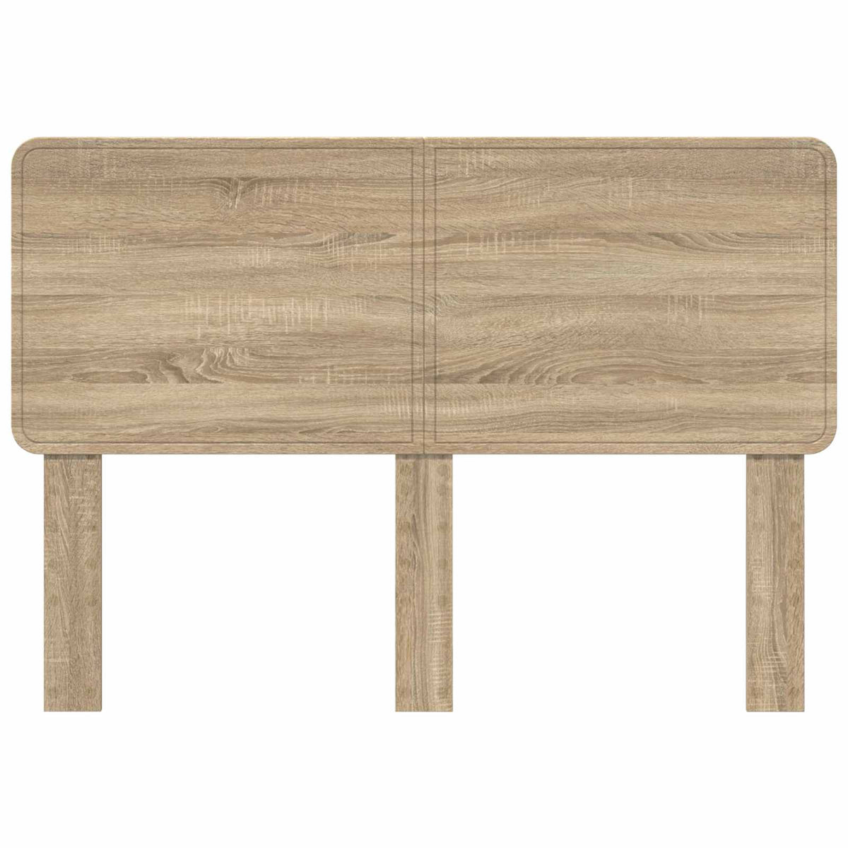 The headboard shown directly from the front against a white background